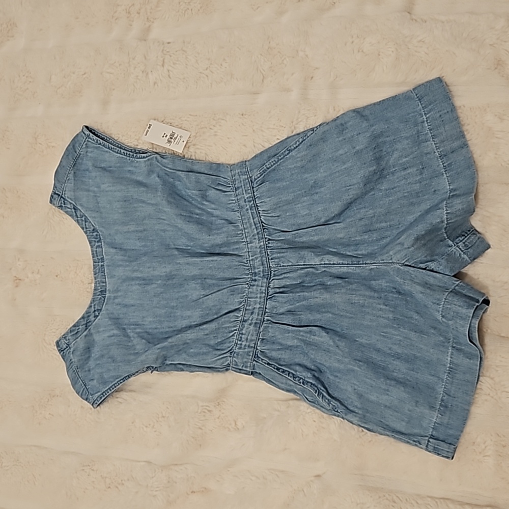 Little Girls Chambray Romper
